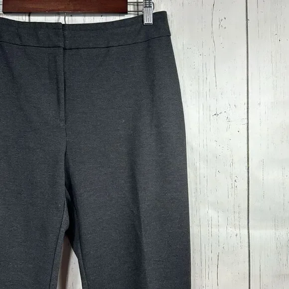 Chicos Regular Knit Womens Dark Grey Career Office Straight Leg Pants Size M - Picture 5 of 16